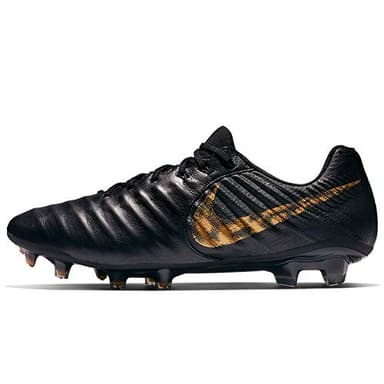 Nike Tiempo Legend 7 Elite FG Soccer Cleats (M4.5/W6, Black/Gold)
