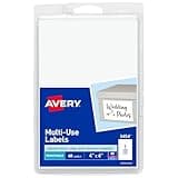 Avery 05454 Removable Multi-Use Labels, 4-Inch x 6-Inch, White, 40 Labels/Pack