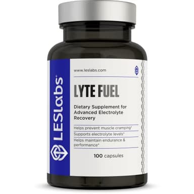 LES Labs Lyte Fuel – Electrolyte Replacement, Endurance, Performance, Muscle Cramping & Keto Support – Magnesium, Zinc, Potassium & Chromium – Non-GMO Supplement – 100 Capsules