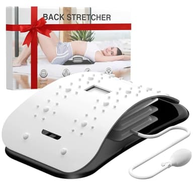 Docemel Back Stretcher for Lower Back Pain Relief,Adjustable Inversion Lumbar Traction Device,Lumbar Support Board for Spinal Decompression and Scoliosis,Sciatic Nerve Release Tool,Back Cracker Board