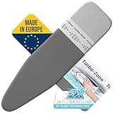 Bartnelli Ironing Board Cover and Pad, Made in Europe with New Patent Technology | 54x15 Iron Board Replacement Cover Featuring Park & Turbo Zone, Scorch Resistant 100% Cotton Thick Layered Top