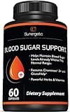 Premium Blood Sugar Support Supplement–Supports Healthy Blood Sugar Levels Already Within Normal Range – Includes Bitter Melon Extract, Vanadium, Chromium, Cinnamon, & Alpha Lipoic Acid-60 Capsules