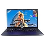 15.6" IPS FHD-Laptop, 32GB RAM 1TB SSD AMD Ryzen 5(Beat i3 1215U 4 Cores Up to 3.7GHz) Student Laptops, Business Computer with Backlit Keyboard Fingerprint 2 Years Warranty Wi-Fi 5 BT5.2 Numpad