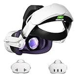 Aolukytech Battery Head Strap 10000mAh Compatible with Meta Quest 3/Quest 3S Accessories-Battery Pack Soft Cushion VR Elite Strap for Balance Weight-Extend Playtime&Enhance Immersion&Fast Charge