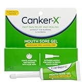 Canker-X Mouth Sore Gel, Fast Pain Relief & Healing for Canker Sores, Cheek Bites and Oral Abrasions, Oral Pain Relief Gel, Benzocaine-Free and Alcohol-Free, Adults and Kids 6+ Years, 0.28 fl oz
