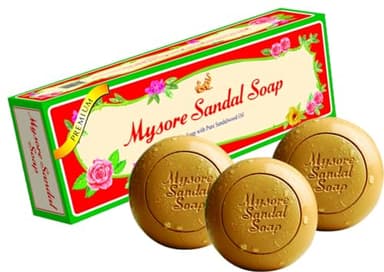Mysore Sandal Soap, 150g (Pack of 3)