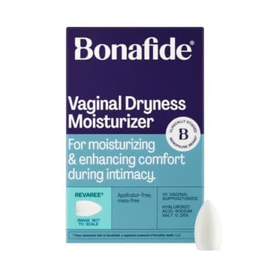 Bonafide Vaginal Dryness Relief (Revaree) with Hyaluronic Acid. Relief from dryness & painful sex. — 1-Month Supply
