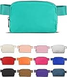 YOSHUYUKI Waist Belt Bag for Women Lulu Dupes Mini Small Crossbody Purse Sling Cute Fashion Waterproof Fanny Pack Over The Shoulder Bags Fashionable Travel Running Belt Pouch Bum Bag Peppermint Green