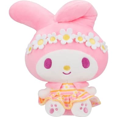 Jazwares Hello Kitty® and Friends - 8-Inch My Melody™ Pastel Florals Plush - Officially Licensed Sanrio® Product from Ages 6+