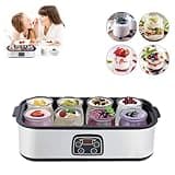 Probiotic Yogurt Motor - Electric Yogurt Maker Machine with Adjustable Temperature and Time Control, 1400ML Multi-Function Electric Yogurt Machine, Yogurt Jar with 8 Lids, The Ultimate Yogurt Maker, H