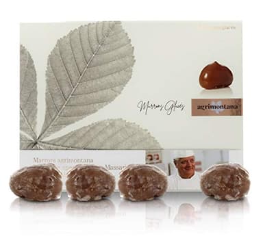 16 Marron Glacés (Glazed Chestnuts) in Gift Box - Iginio Massari Special Selection - Numbered Limited Edition, 360g/12.7oz