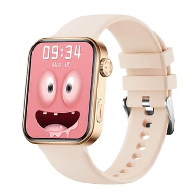 AOLON Smart Watches for Men Women (Answer/Make Calls), 1.91'' TFT HD Screen, 100+ Sports Modes Fitness Tracker, Heart Rate/Blood Oxygen/Sleep Monitor, IP67 Waterproof for Android/iOS, Rose Gold