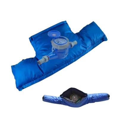 Balacoo Backflow Preventer Insulation Cover, Water Meter Insulation Cover for Winter, Freeze Protection for Water and Pipes - Thick Design Easy Installation (Blue)