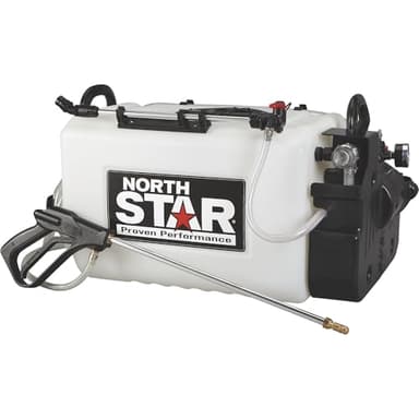 NorthStar ATV Boomless Broadcast & Spot Sprayer - 16-Gallon Tank, 2.2 GPM, 12V, 70 PSI, 14-Ft Spray Swath, NSQ Series On-Demand Pump