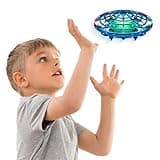 Force1 Scoot Hand Operated Drone for Kids or Adults - Hands Free Motion Sensor Mini Drones, Easy LED Indoor Rechargeable UFO Toy Flying Orb Ball Drone Toys for Boys and Girls (Blue)