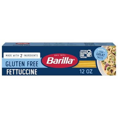 BARILLA Gluten Free Fettuccine Pasta, 12 Ounce - Non-GMO Gluten Free Pasta Made with 2 Ingredients