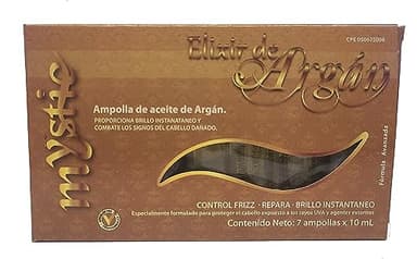 Kleravitex Mystic Argan Oil Ampoule - Strengthen, Hydrate, Repair, Anti-Frizz, Detangle, Liquid Gold From Morocco (Pack of 7, 2.37, Fl Oz)