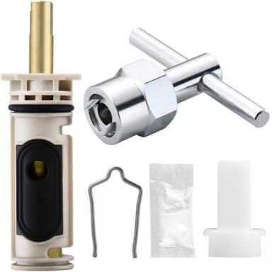 1222 Replacement Cartridge with Removal Tool 104421 for Moen, Compatible with One Hanlde Posi Temp Faucets