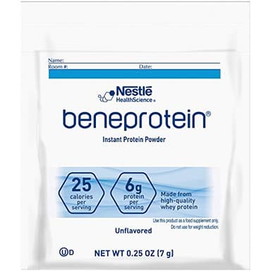Beneprotein Instant Protein Powder Packets, Unflavored, 0.25 OZ (Pack of 12)