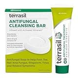 terrasil Antifungal Treatment (2-Product Kit 14g Tube + 75g Soap bar) Antifungal Cream with Clotrimazole and Natural Ingredients, Relief for Ringworm, Jock Itch, Athletes Foot, Fungal Yeast Infection