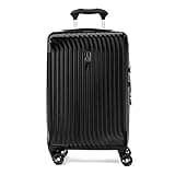 Travelpro Maxlite Air Hardside Expandable Carry on Luggage, 8 Spinner Wheels, Lightweight Hard Shell Polycarbonate Suitcase, Black, Carry On 21-Inch
