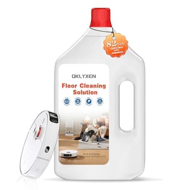 82FL OZ/2.42L Floor Cleaning Solution Compatible with Roborock (Q5/Q7/Q8/Q10/S7/S8/Saros 10R/F25/Qrevo Series), Floor Cleaner Refill for All Robot Vacuums & Cordless Wet Dry Vacuum with Mopping