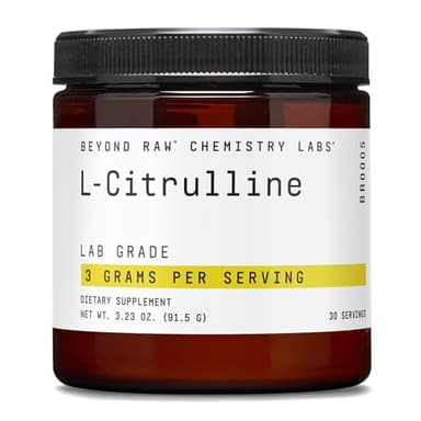 BEYOND RAW Chemistry Labs L-Citrulline Powder, Supports Peak Performance, 30 Servings
