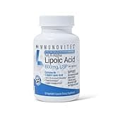 IMMUNOVITES Stabilized R-Alpha Lipoic Acid ((True)) 600mg per Serving [[High Potency & up to 40x Increased Absorption]] (Na R-ALA) (Na R-LA) (Na R-Lipoate) (1 Bottle)