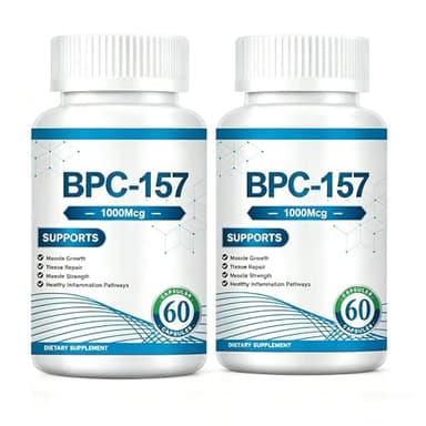 Bureebo 2PCS BPC-157 Peptide Capsule 1000MG Supports Overall Health and replenishes Energy.Gluten Free ，120 Capsules
