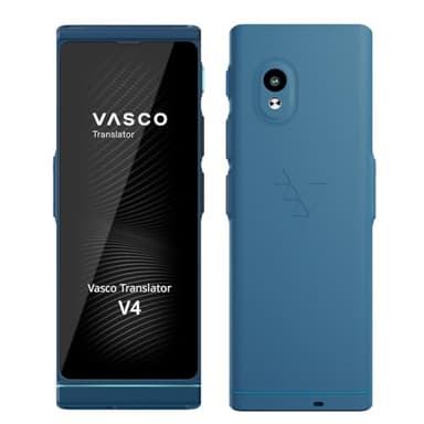 Vasco V4 Language Translator Device | 112 Languages | Free Lifetime Internet in Almost 200 Countries | Cobalt Blue