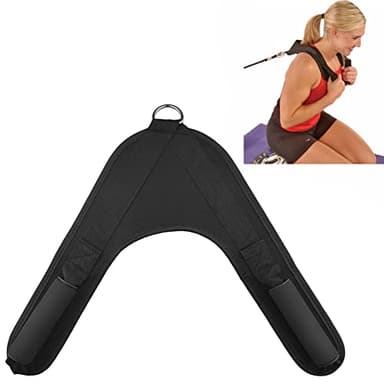 YCYU Ab Crunch Harness Cable Attachment Ab Exercise Cable Machine Gym Workout Abdominal Crunch Core Muscle Training Equipment Shoulder Pads