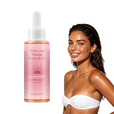 Tanning Drops, Glow Drops, 1PC Natural Sunless Tanning Drops to Drink for Face & Body, Enhancing Your Natural Skin Tone, Easy to Use for All Skin Types