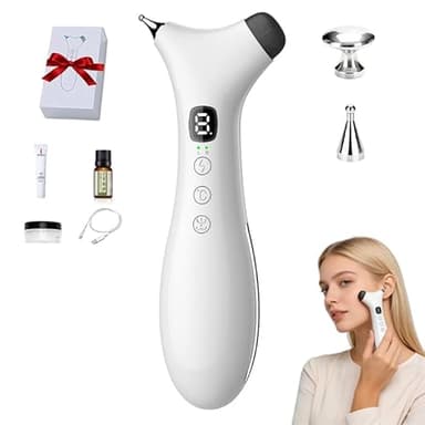 XUEVORIY 4-in-1 TMJ Relief Products Jaw - TMJ Pen Massage Tool with Heat & Vibration, 3 Temperature Modes, Meridian Massager, Effective Neck Pain, Portable for Home/Travel