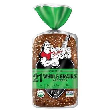 Dave's Killer Bread 21 Whole Grains and Seeds, Whole Grain Organic Bread, 27 oz Loaf