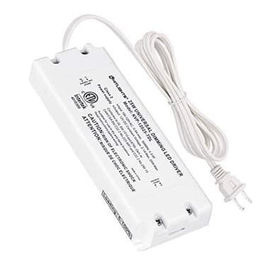 HitLights 25W Dimmable LED Driver Transformer, Power Supply 120V AC to 12V DC, Compatible with Lutron Leviton Dimmers, for LED Strip Lights, Constant Voltage LED Projects, ETL Listed