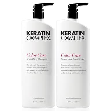 Keratin Complex - Color Care Smoothing Shampoo & Conditioner Duo - 33.8 fl oz Each