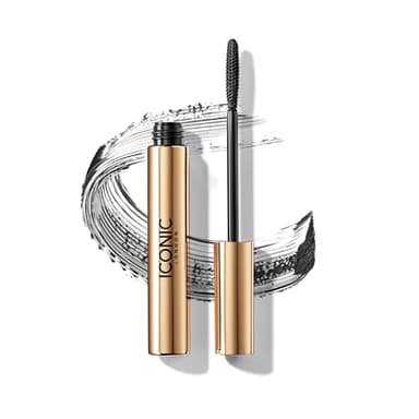 ICONIC LONDON Triple Threat Mascara | Volumizing, Lengthening + Lifting Mascara for Stunning Lashes, Cruelty-Free, Vegan Makeup, 0.30 Fl oz