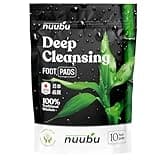 Nuubu | Cleansing Foot Pads | Better Sleep & Foot Care | Premium Japanese Organic Foot Pads with Ginger Powder | Cleanse, Moisturize, Energize (10 Pc)