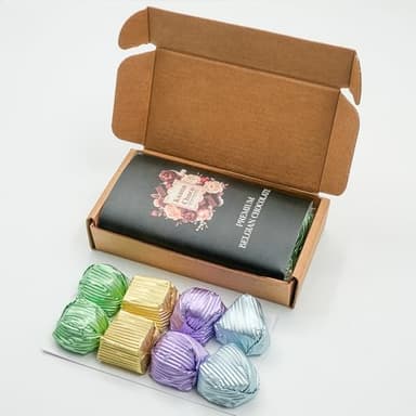 Ksana Choco Luxury Handmade Chocolate Gift Box - 8 Assorted Pralines - Small Gourmet Candy Gift for Men and Women, Birthday, Thank You & Sympathy (8 Piece Praline Assortment)