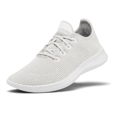 Allbirds Women’s Tree Runner, Everyday Sneakers, Machine Washable Shoe Made with Natural Materials - Kaikoura White (White Sole) - 9 Medium