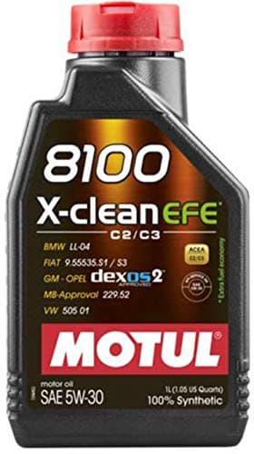 Motul 8100 X-clean EFE 5W-30 Full Synthetic Motor Oil | Fuel Economy Formula, Helps Protect Emissions Systems | Clean Engine Performance | Long Drain Capable, Improved Engine Responsiveness | 1L