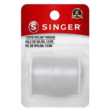 Singer Clear Invisible Nylon Sewing Thread, 135-Yard