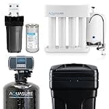Aquasure Whole House Water Filtration Bundle w/Water Softener, 75 GPD RO System & Dual Purpose Sediment/GAC Pre-Filter (72,000 Grains)