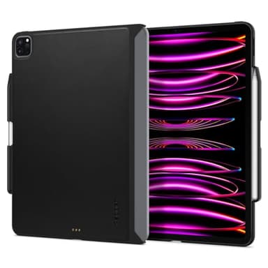 Spigen for iPad Pro 12.9 inch Case M2 6th Generation (2022) / 5th Generation (2021), Thin Fit Pro Magic Keyboard Compatible with Pencil Holder [Keyboard Not Included], Black