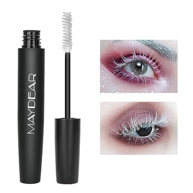 Maydear White Mascara – Volumizing, Curling & Lengthening Mascara for Intense Definition & Long-Lasting Smudge-Proof Wear – Perfect for Party & Stage Makeup