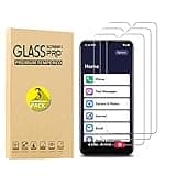 Tznzxm [3 Pack] for Jitterbug Smart3 Tempered Glass Screen Protector,Case Friendly 9H Hardness HD Clear [Anti-Scratch] [Bubble Free] [Anti-Fingerprint] Film for Jitterbug Smart3 Smartphone