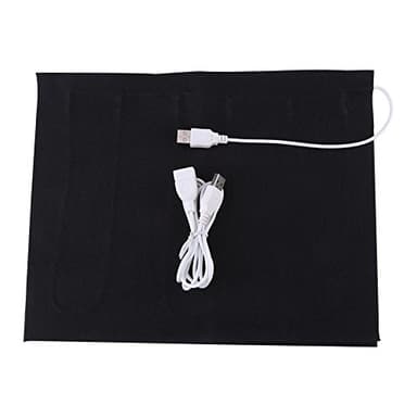 USB Electric Heating Pad for Clothes & Seat - Reusable Cloth Heater with Pet Warmer Function for Comfortable Warming