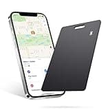 Ucard Wallet Tracker Card, Thin Bluetooth Tracker, Works with Apple Find My (iOS Only), Rechargeable, Wallet Finder and Item Locator for Wallet, Luggage Tags and More (Black)