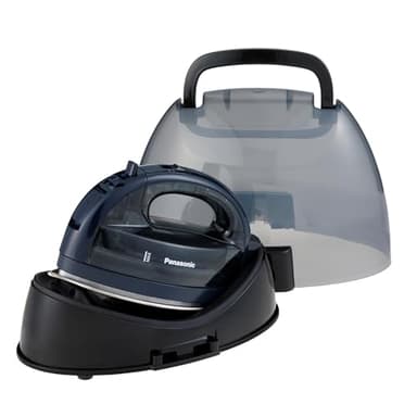 Panasonic Cordless Steam/Dry Iron 1500W - NI-WL700A - Wireless Steamer with Stainless Steel Plate - Quickly Heats Up in Under 5 Minutes - Cordless, Lightweight Iron - Black/Dark Blue