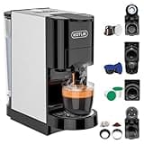KOTLIE 19Bar Single Serve Coffee Maker, 5in1 Espresso Machine for Keu* kcup Capsules/Nespresso Original/Dolce Gusto/Ground Coffee/44mm ESE, Level 7 Water volume, Hot&Cold Brew Coffee Machine